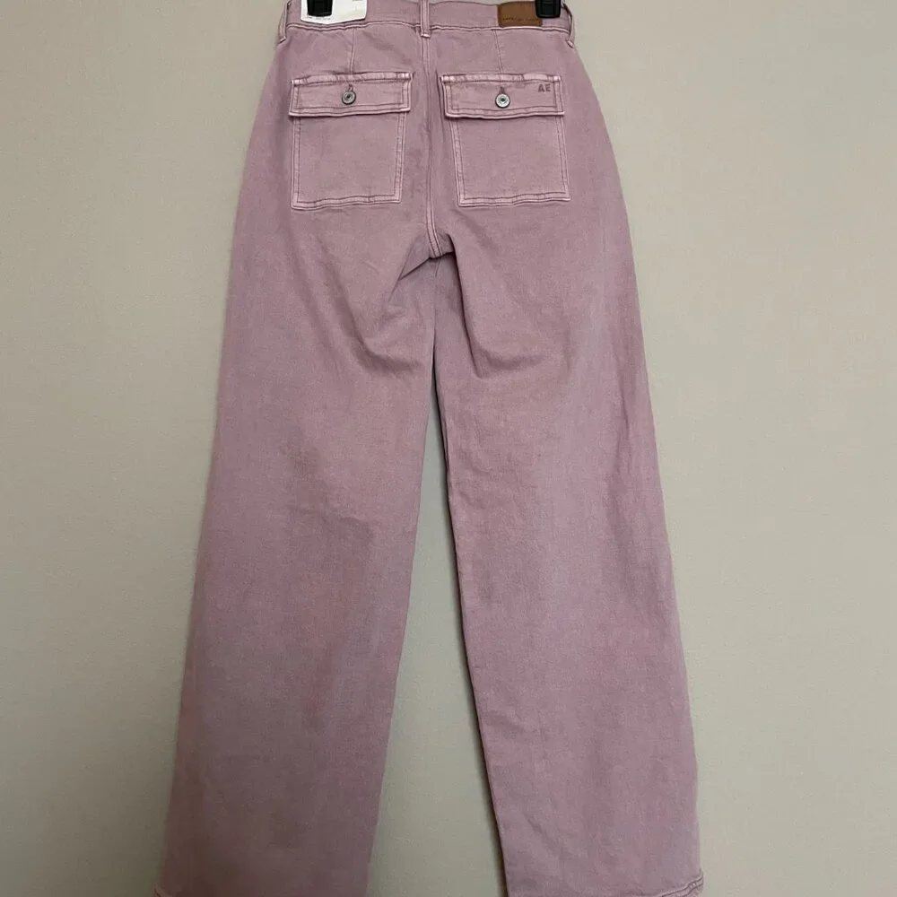 American Eagle, 00, Skater, Super High Rise, Stretch wide leg, Jean - Picture 6 of 10